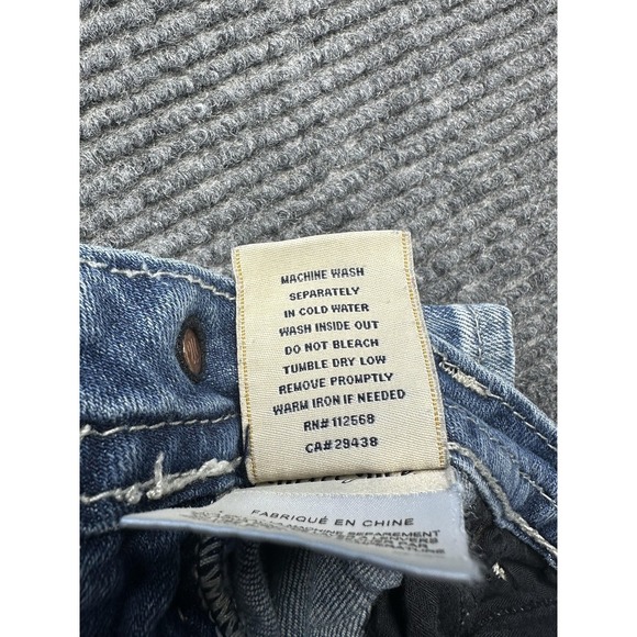 Miss Me Jeans Womens 28 Cropped Embroidered Pocket Distressed Denim‎ Denim Pants - Picture 7 of 8